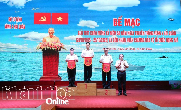 Vùng 4 Hải quân bế mạc giải thể dục thể thao