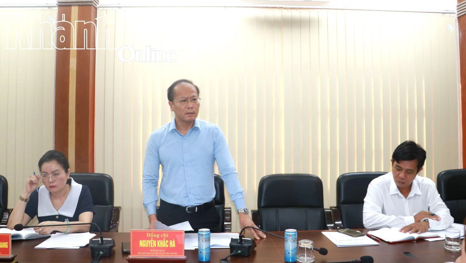 Đồng chí Nguyễn Khắc Hà phát biểu chỉ đạo tại hội nghị