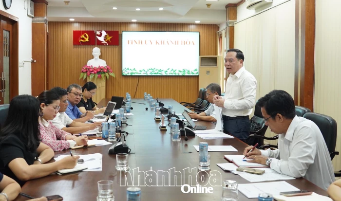 Thường trực Tỉnh ủy giao ban công tác quý III với các cơ quan tham mưu, giúp việc của Tỉnh ủy