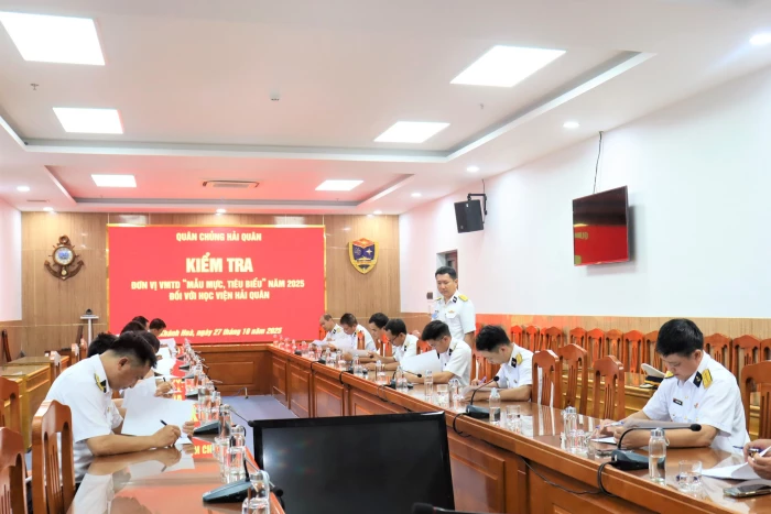 Quân chủng Hải quân kiểm tra tại Học viện Hải quân