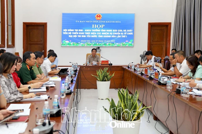 Tập trung hoàn tất công tác chuẩn bị tổ chức Đại hội Thi đua yêu nước tỉnh lần thứ I