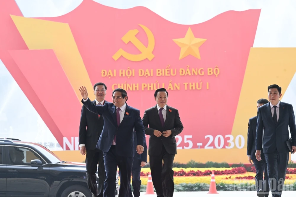 Đại hội đại biểu Đảng bộ Chính phủ lần thứ I, nhiệm kỳ 2025-2030 tiến hành phiên trù bị