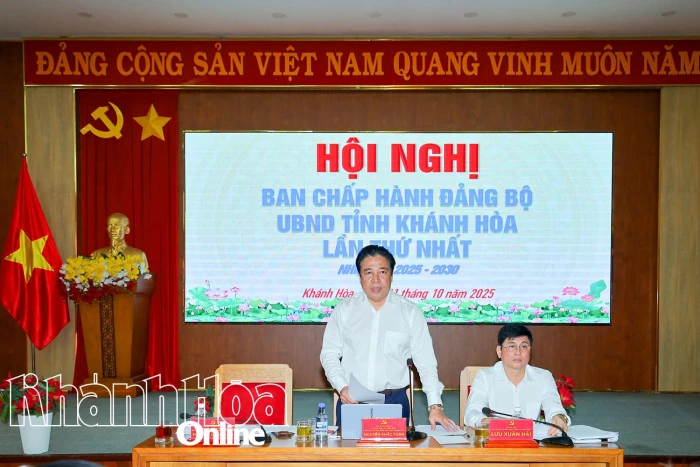 Hội nghị Ban Chấp hành Đảng bộ UBND tỉnh Khánh Hòa lần thứ nhất, nhiệm kỳ 2025 - 2030