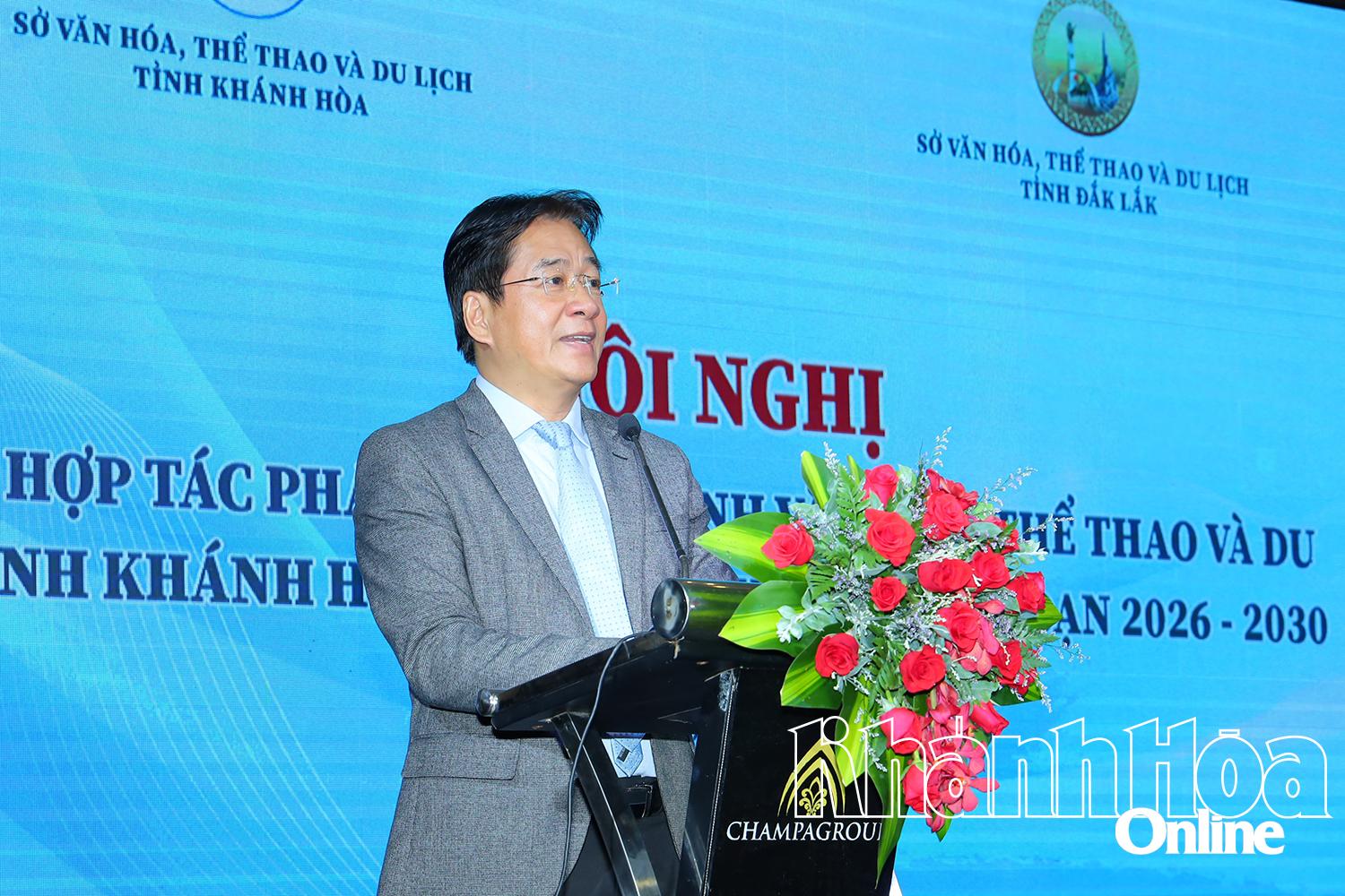 Đồng chí Nguyễn Long Biên phát biểu tại hội nghị.