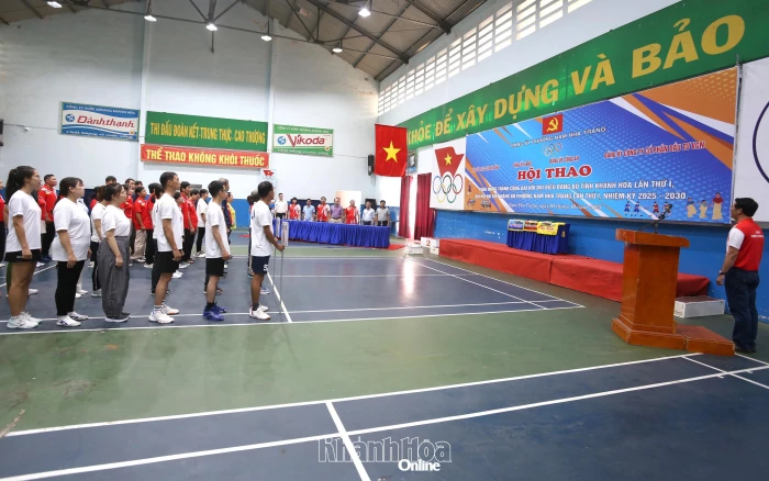 80 vận động viên tham gia hội thao phường Nam Nha Trang