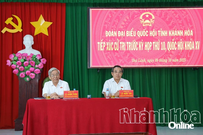 Đại biểu Quốc hội tỉnh Khánh Hòa tiếp xúc cử tri các địa phương