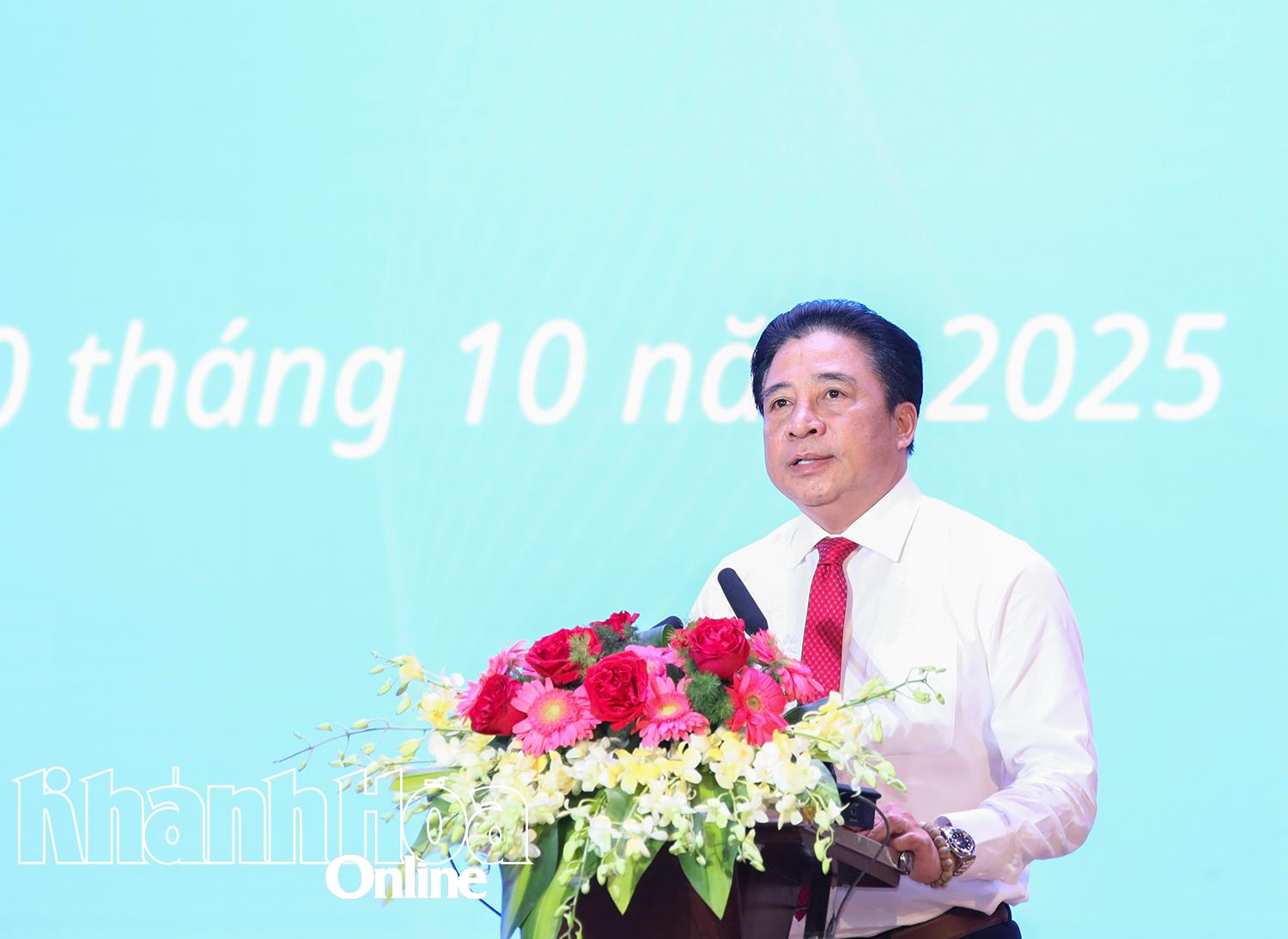 Đồng chí Nguyễn Khắc Toàn phát biểu tại lễ phát động.
