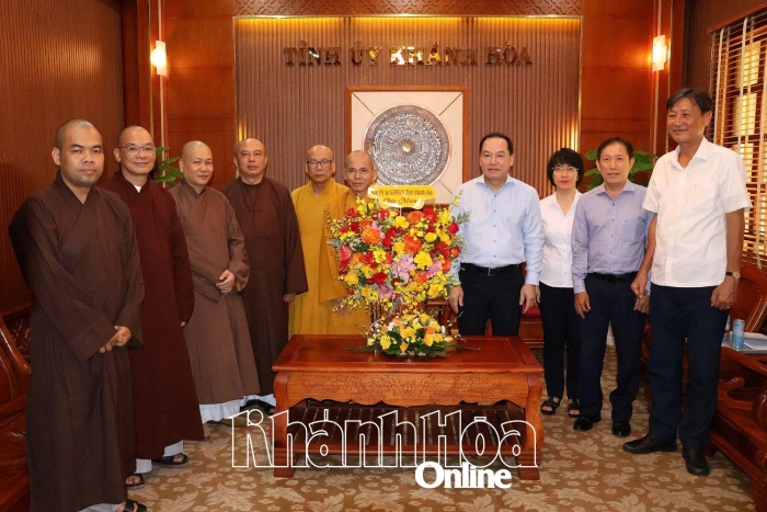 Thường trực Tỉnh ủy Khánh Hòa gặp mặt Ban Trị sự Giáo hội Phật giáo Việt Nam tỉnh