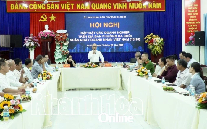 Phường Ba Ngòi gặp mặt doanh nhân, doanh nghiệp nhân Ngày Doanh nhân Việt Nam