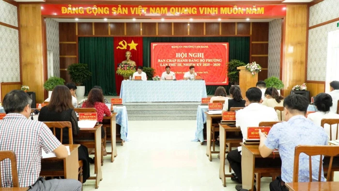 Hội nghị Ban Chấp hành Đảng bộ phường Cam Ranh khóa I