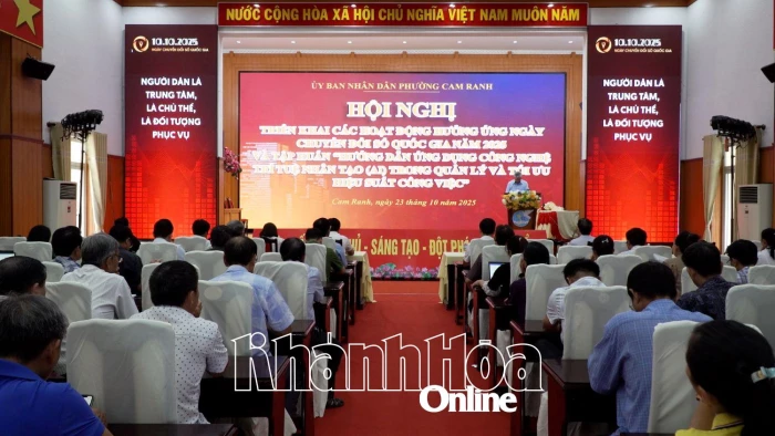 Phường Cam Ranh tổ chức hội nghị tập huấn chuyên đề về AI