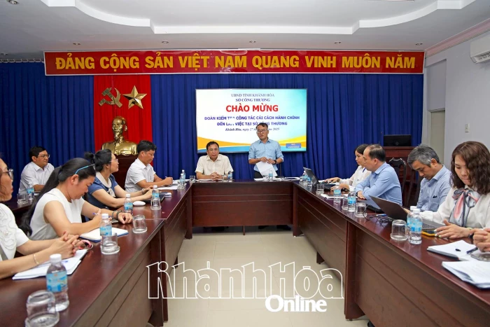 Kiểm tra công tác cải cách hành chính tại Sở Công Thương