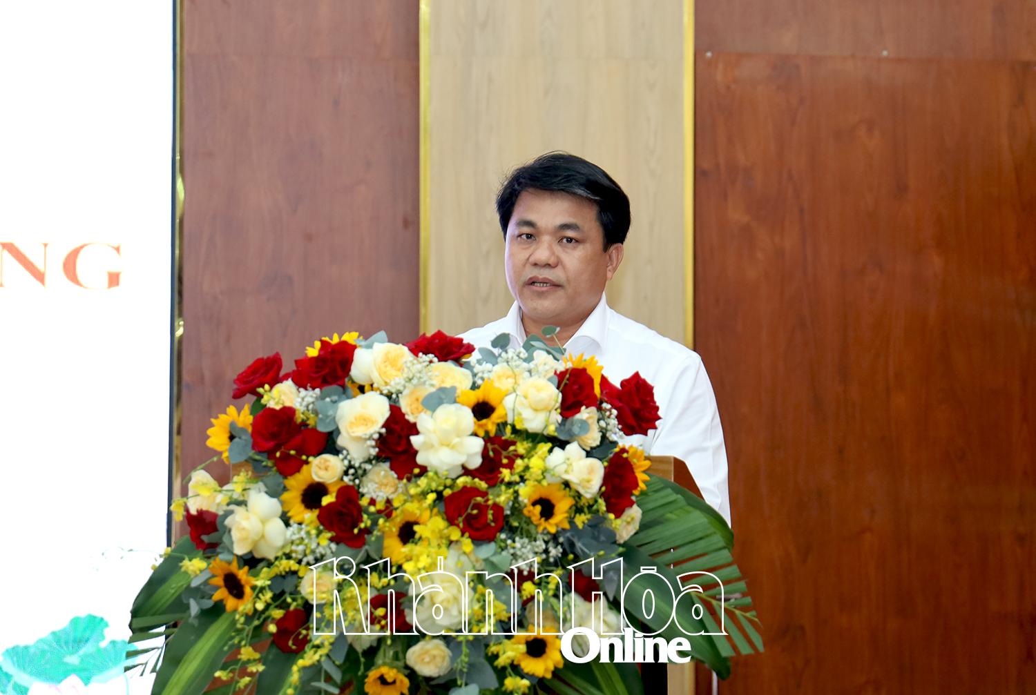 Đại diện Sở Nông nghiệp và Môi trường phát biểu tại hội thảo. 