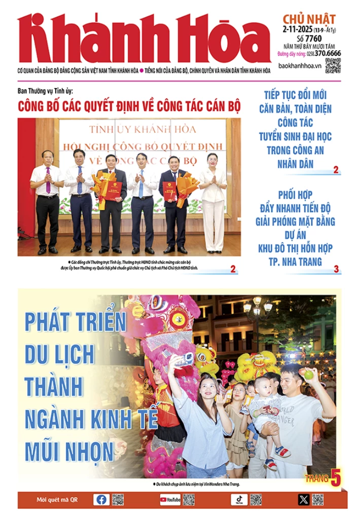 Đọc báo in số 7760 ngày 2/11/2025