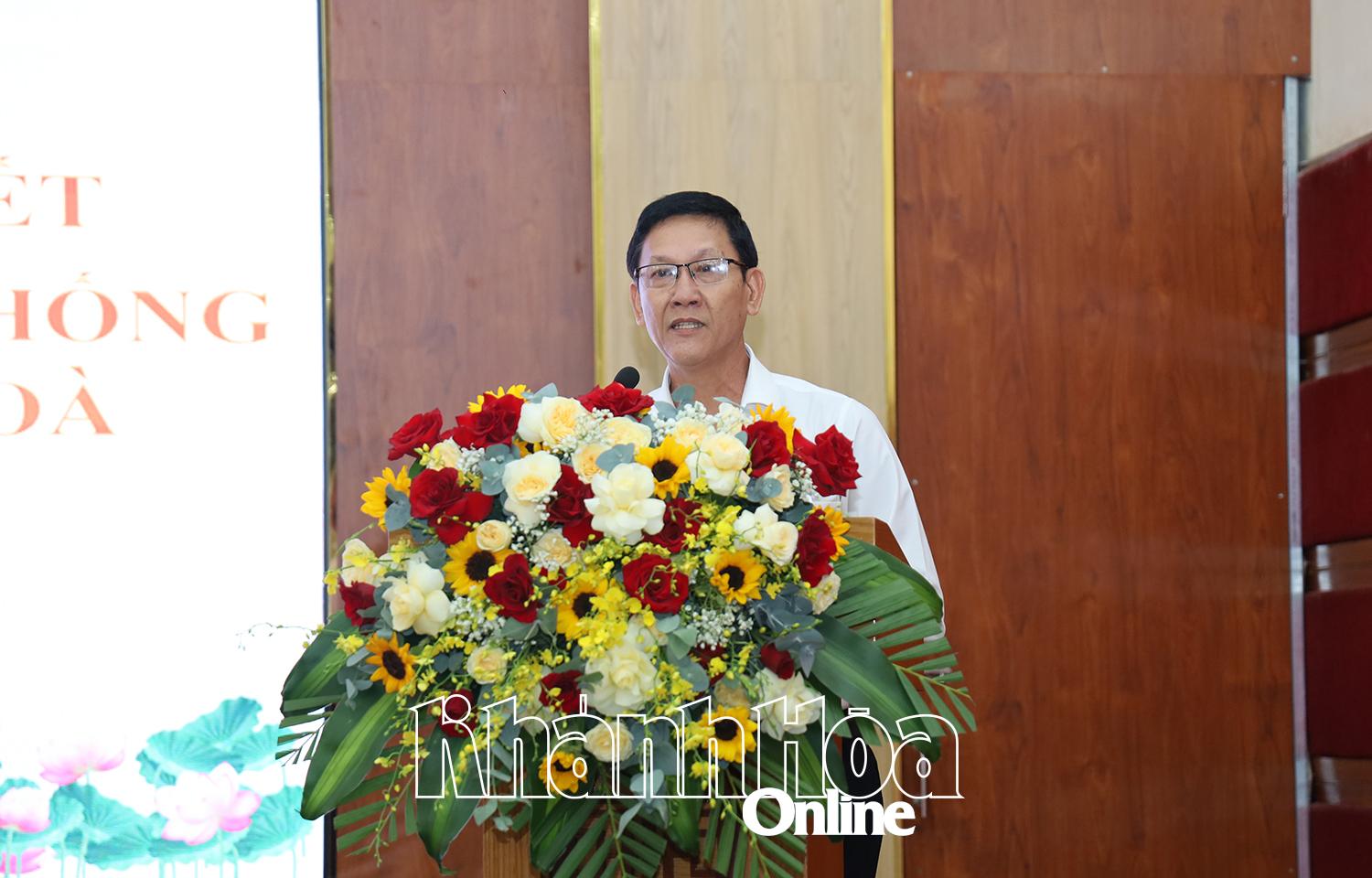 Đại diện Tòa án nhân dân tỉnh phát biểu.