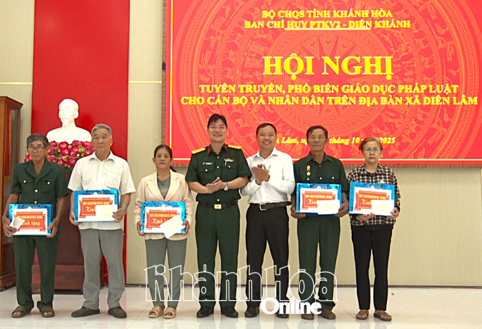 Tuyên truyền, phổ biến giáo dục pháp luật cho cán bộ, nhân dân xã Diên Lâm 