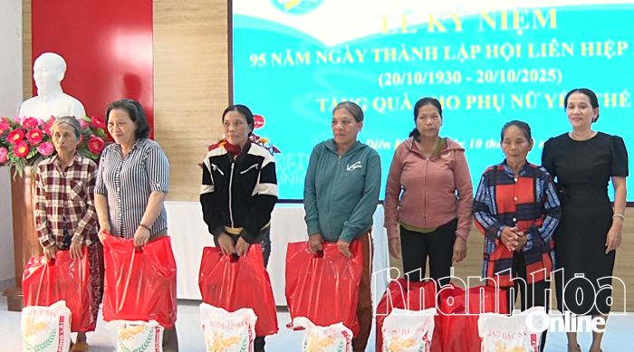 Xã Diên Khánh kỷ niệm 95 năm Ngày thành lập Hội Liên hiệp Phụ nữ Việt Nam (20-10)