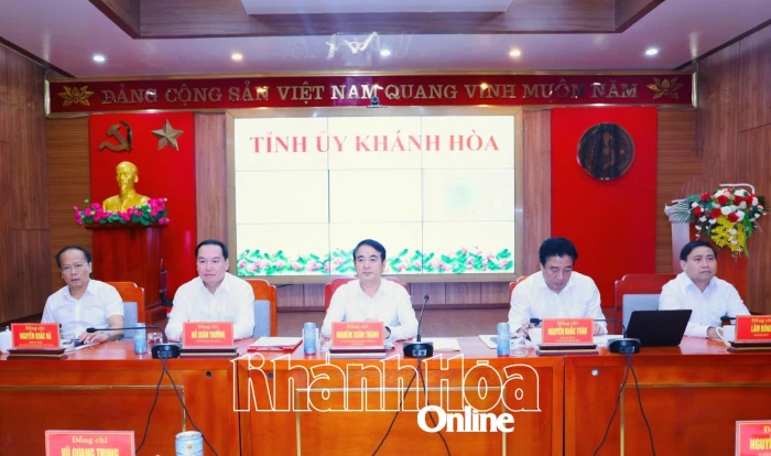 Tỉnh ủy Khánh Hòa tổ chức các hội nghị thực hiện quy trình công tác cán bộ