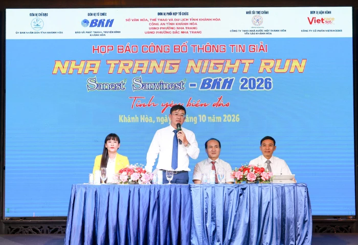 [Video] Họp báo công bố thông tin Giải chạy Nha Trang Night Run Sanest, Sanvinest - BKH 2026