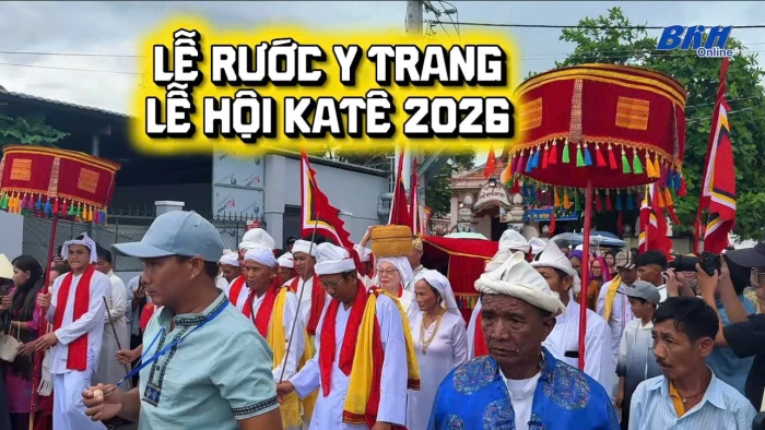 [Video] Lễ rước y trang tại Lễ hội Katê 2026