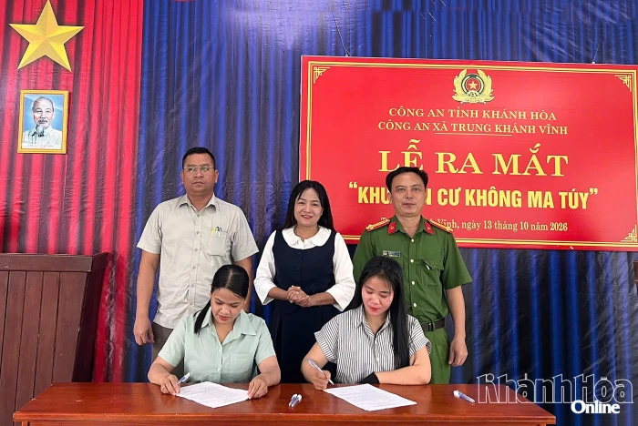 Xã Trung Khánh Vĩnh ra mắt mô hình “Khu dân cư không ma túy”
