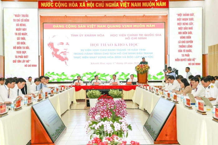 Hội thảo khoa học “Sự kiện Vịnh Cam Ranh tháng 10 năm 1946 trong hành trình Chủ tịch Hồ Chí Minh đấu tranh thực hiện khát vọng hòa bình và độc lập dân tộc”