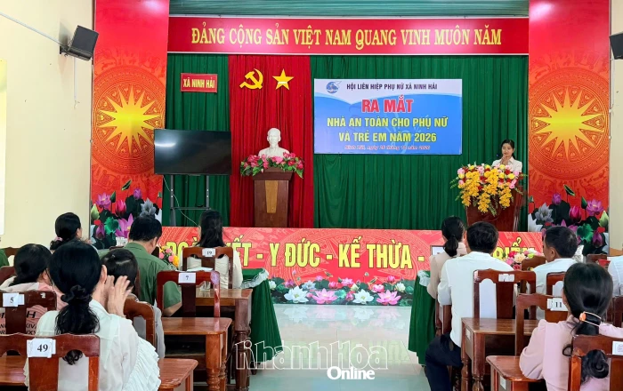 Hội Liên hiệp Phụ nữ xã Ninh Hải ra mắt mô hình “Nhà an toàn cho phụ nữ và trẻ em”