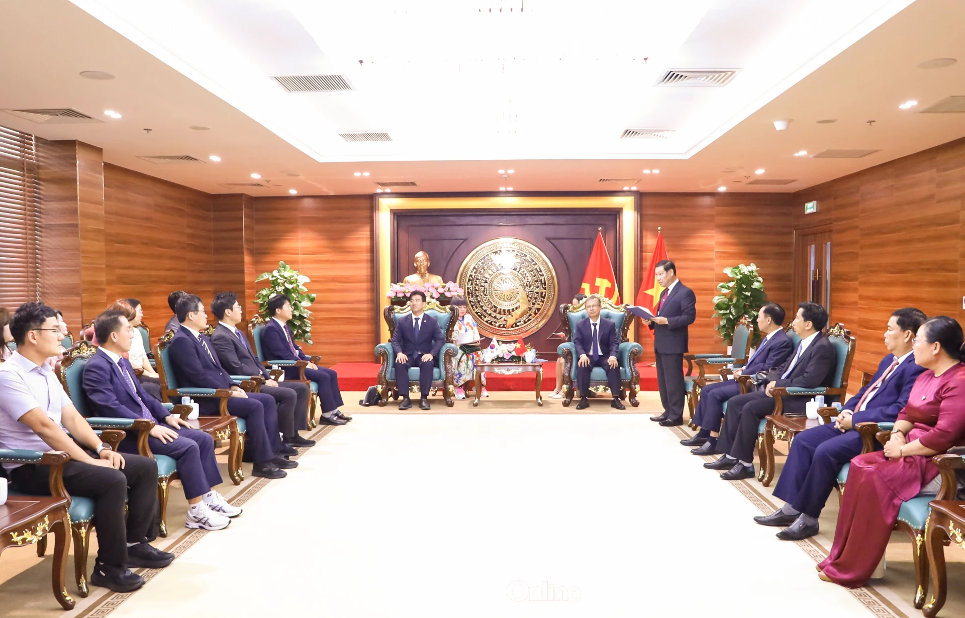 Quang cảnh buổi tiếp.