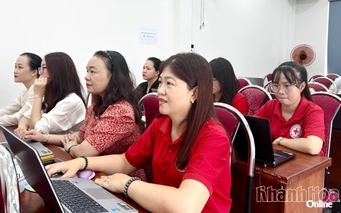 Hội Chữ thập đỏ tỉnh Khánh Hòa tập huấn nâng cao năng lực chuyển đổi số