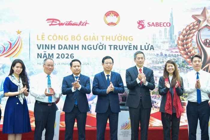 Công bố Giải thưởng “Vinh danh Người truyền lửa” năm 2026