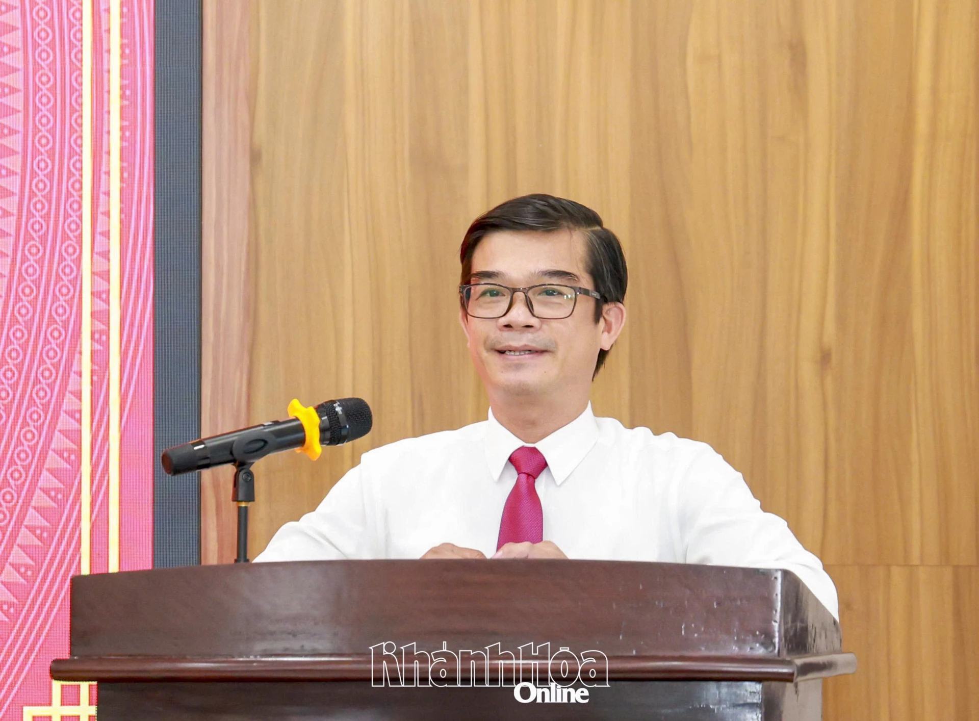 Ông Trương Thanh Long phát biểu tại buổi lễ.