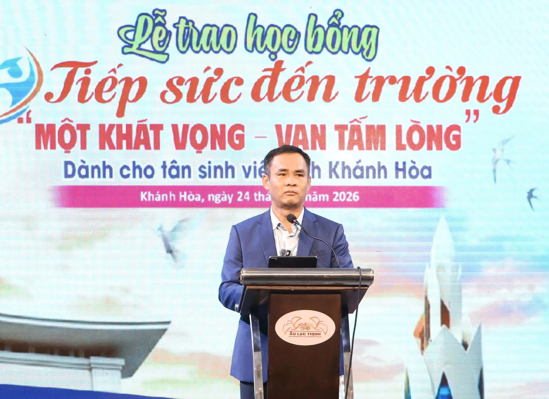 Ông Nguyễn Thanh Hải - Tổng Giám đốc Công ty TNHH Một thành viên Yến sào Khánh Hòa phát biểu.