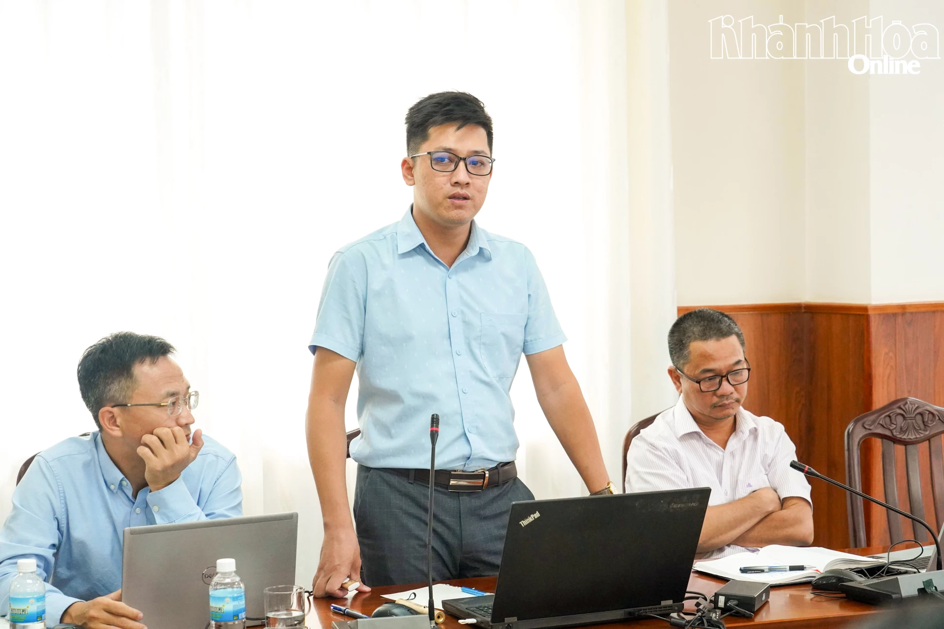 Đại diện Ban Quản lý Dự án đầu tư xây dựng tỉnh thông tin cơ bản về dự án.
