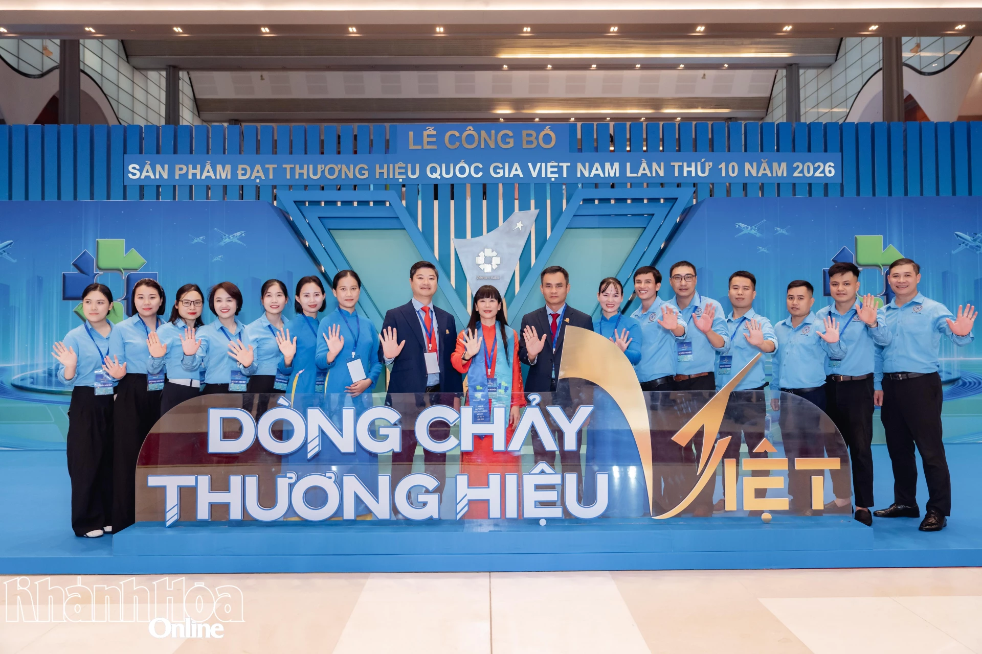 Lãnh đạo, cán bộ, nhân viên Công ty Yến sào Khánh Hòa tại sự kiện công bố Thương hiệu Quốc gia năm 2026.