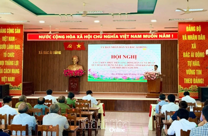 Xã Bác Ái Đông lấy ý kiến người dân về đồ án quy hoạch chung đến năm 2050