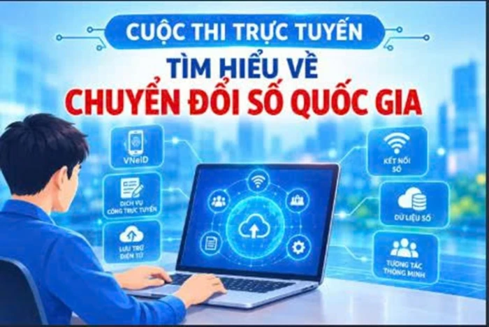 Từ ngày 22-10 đến 22-11, diễn ra Cuộc thi trực tuyến tìm hiểu về chuyển đổi số quốc gia