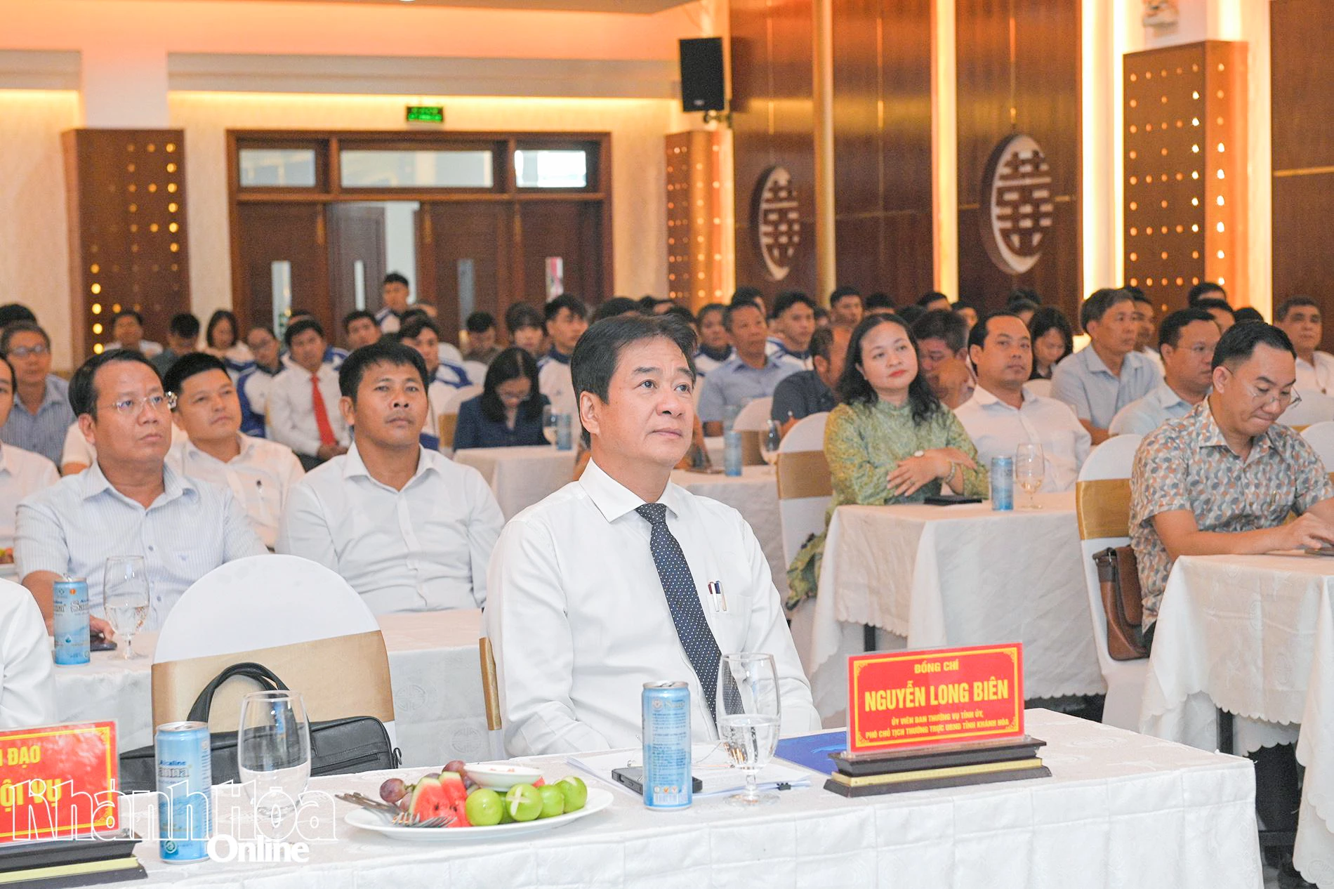 Đồng chí Nguyễn Long Biên tham dự hội nghị. 