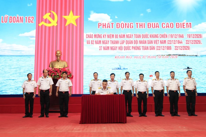Lữ đoàn 162 phát động đợt thi đua 