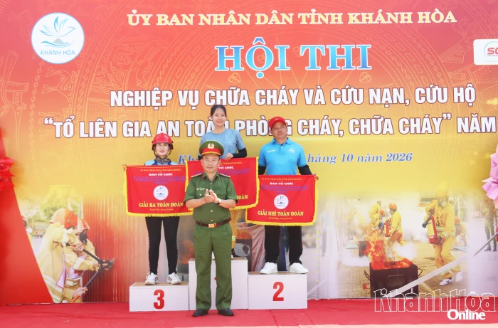 Phường Hòa Thắng đạt giải nhất toàn đoàn hội thi “Tổ liên gia an toàn phòng cháy, chữa cháy”