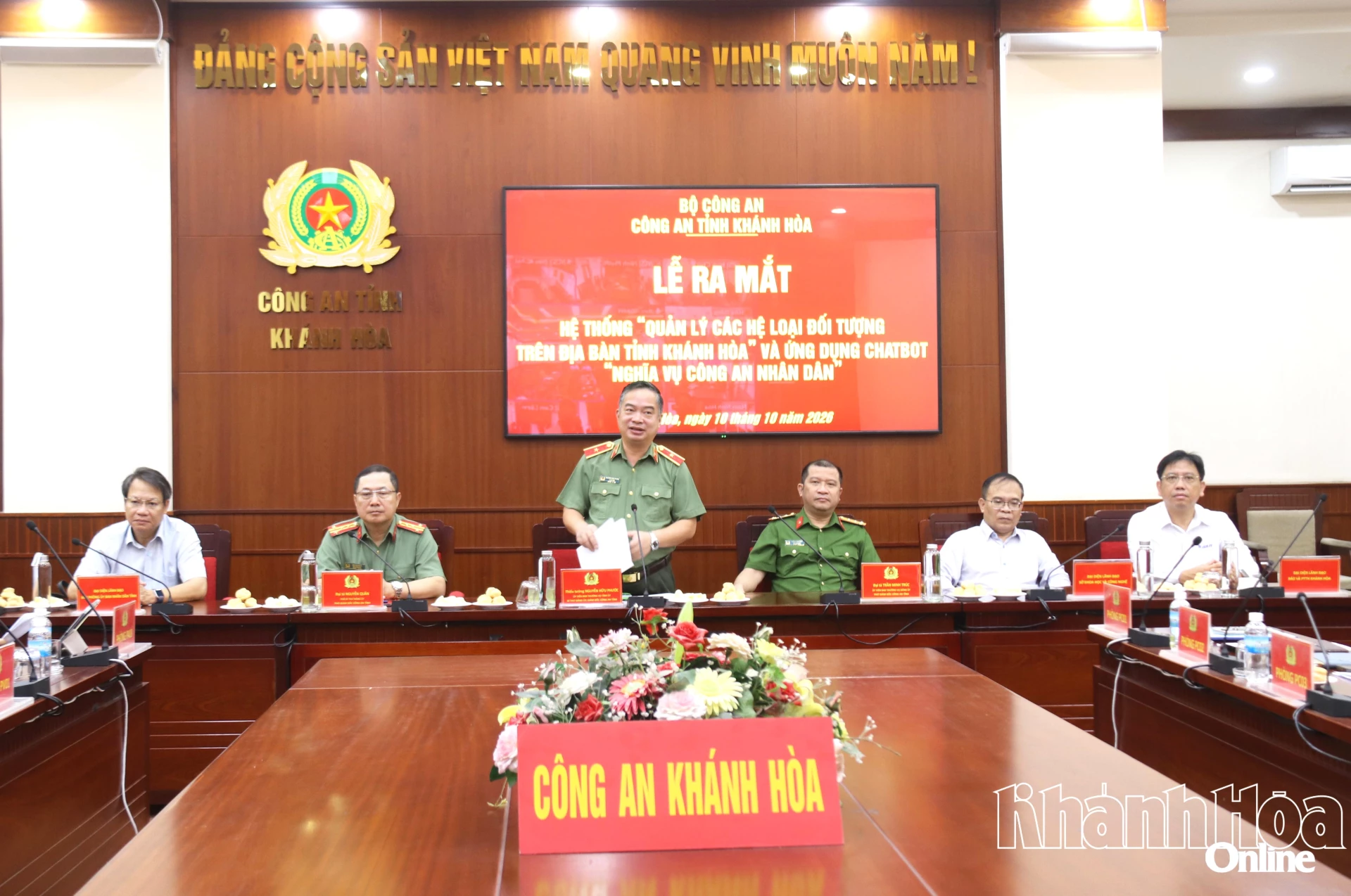 Thiếu tướng Nguyễn Hữu Phước phát biểu chỉ đạo.