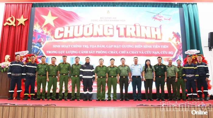 Công an tỉnh Khánh Hòa tổ chức tọa đàm, gặp mặt gương điển hình tiên tiến lực lượng Cảnh sát phòng cháy, chữa cháy và cứu nạn, cứu hộ
