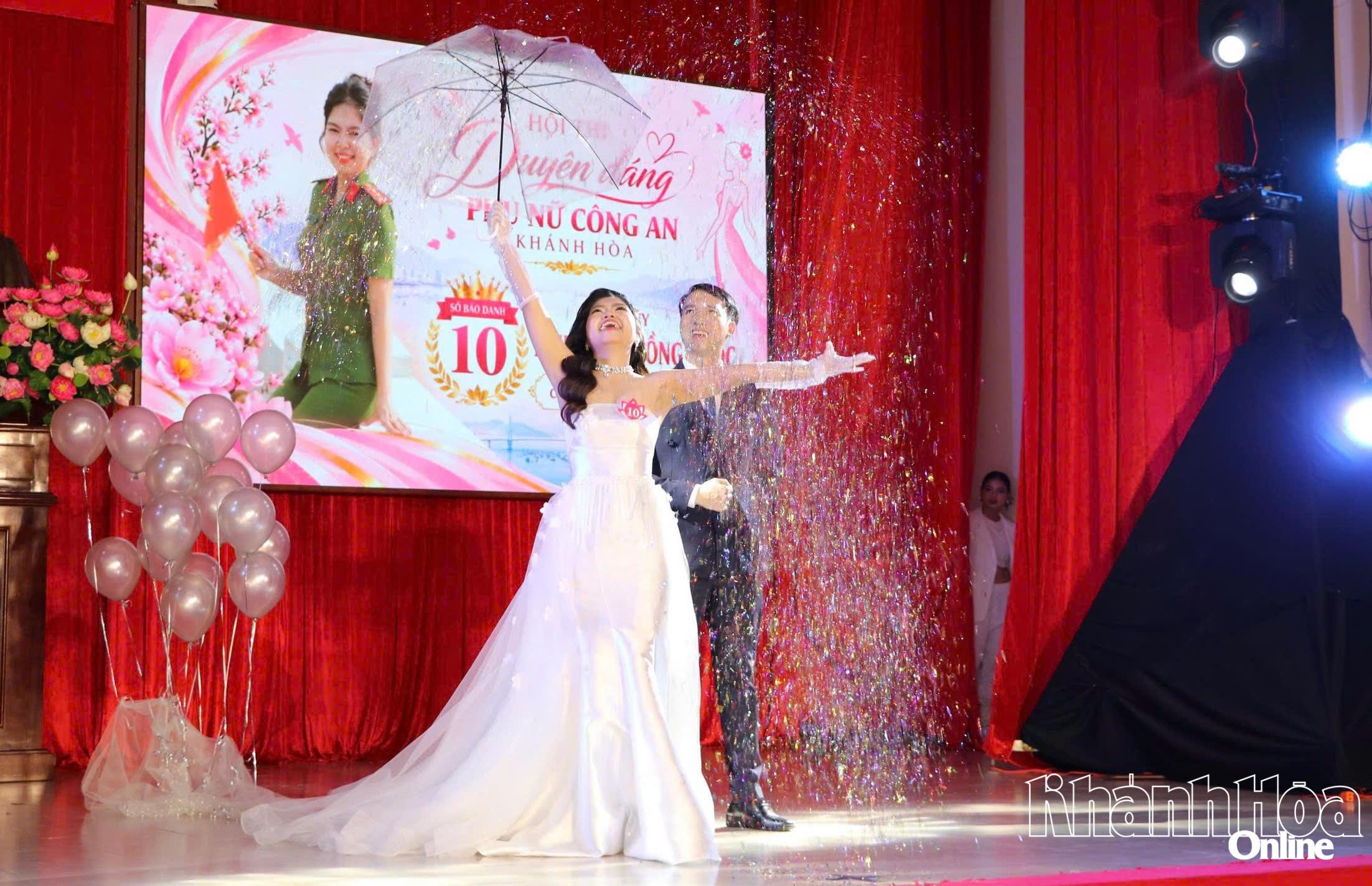 Một tiết mục thi tài năng của thí sinh. 