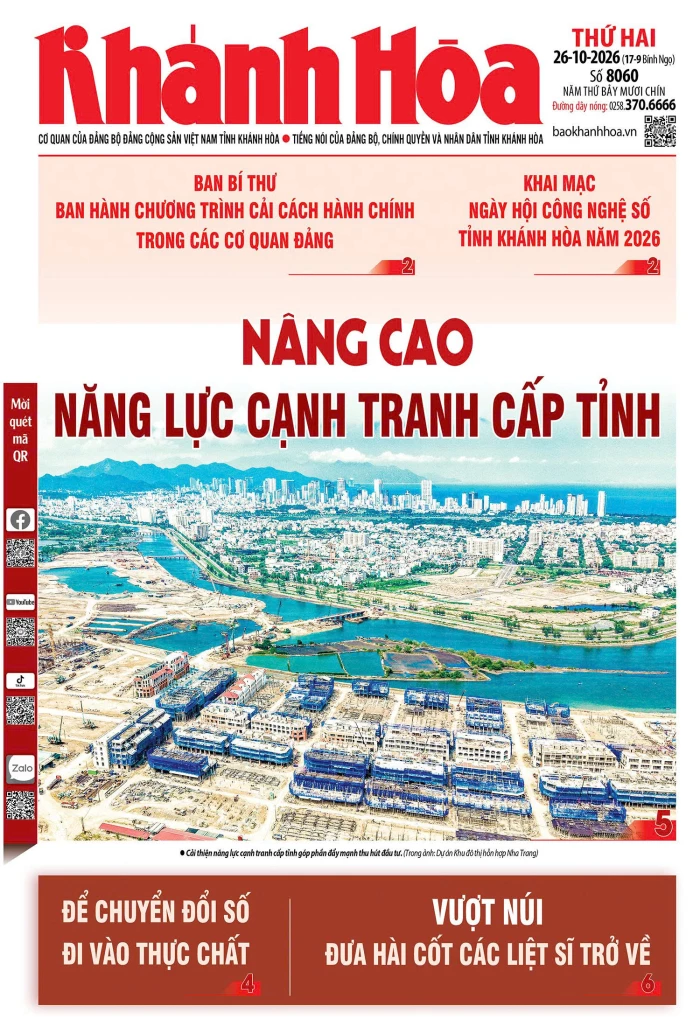 Đọc báo in số 8060 ngày 26/10/2026