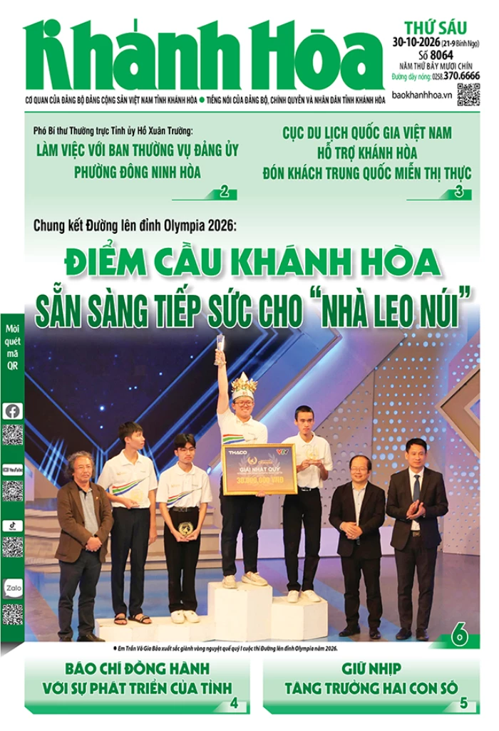 Đọc báo in số 8064 ngày 30/10/2026