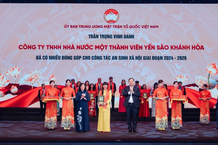 Công ty Yến sào Khánh Hòa được biểu dương về công tác an sinh xã hội giai đoạn 2024 - 2026