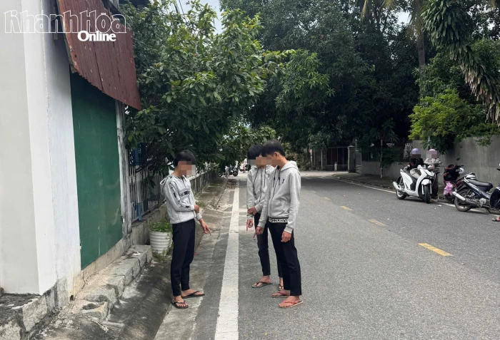 Công an xã Cam Lâm xác minh, xử lý vụ bạo lực học đường
