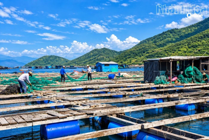 Đại Lãnh tăng cường phòng bệnh cho cá nuôi lồng