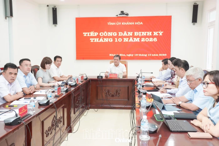Bí thư Tỉnh ủy Trần Phong tiếp công dân định kỳ tháng 10-2026