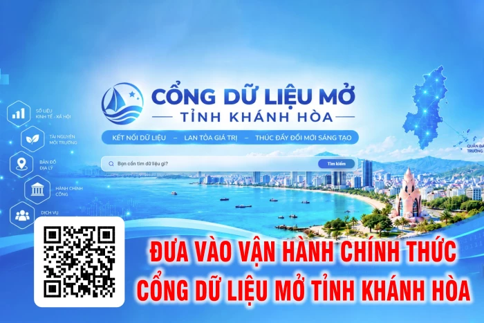 [Infographic] Đưa vào vận hành chính thức Cổng dữ liệu mở tỉnh Khánh Hòa