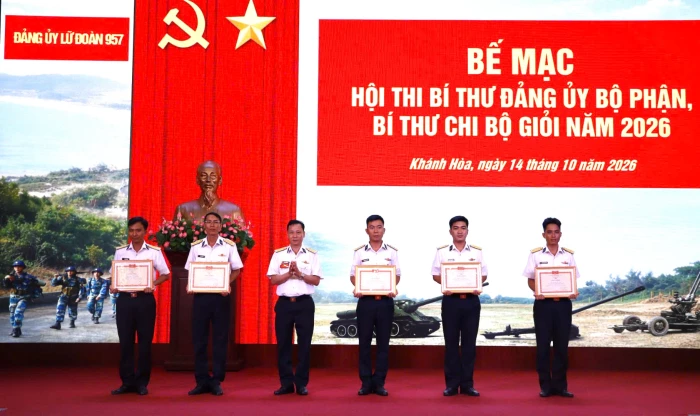 Lữ đoàn 957 tổ chức hội thi bí thư cấp ủy, chi bộ giỏi năm 2026